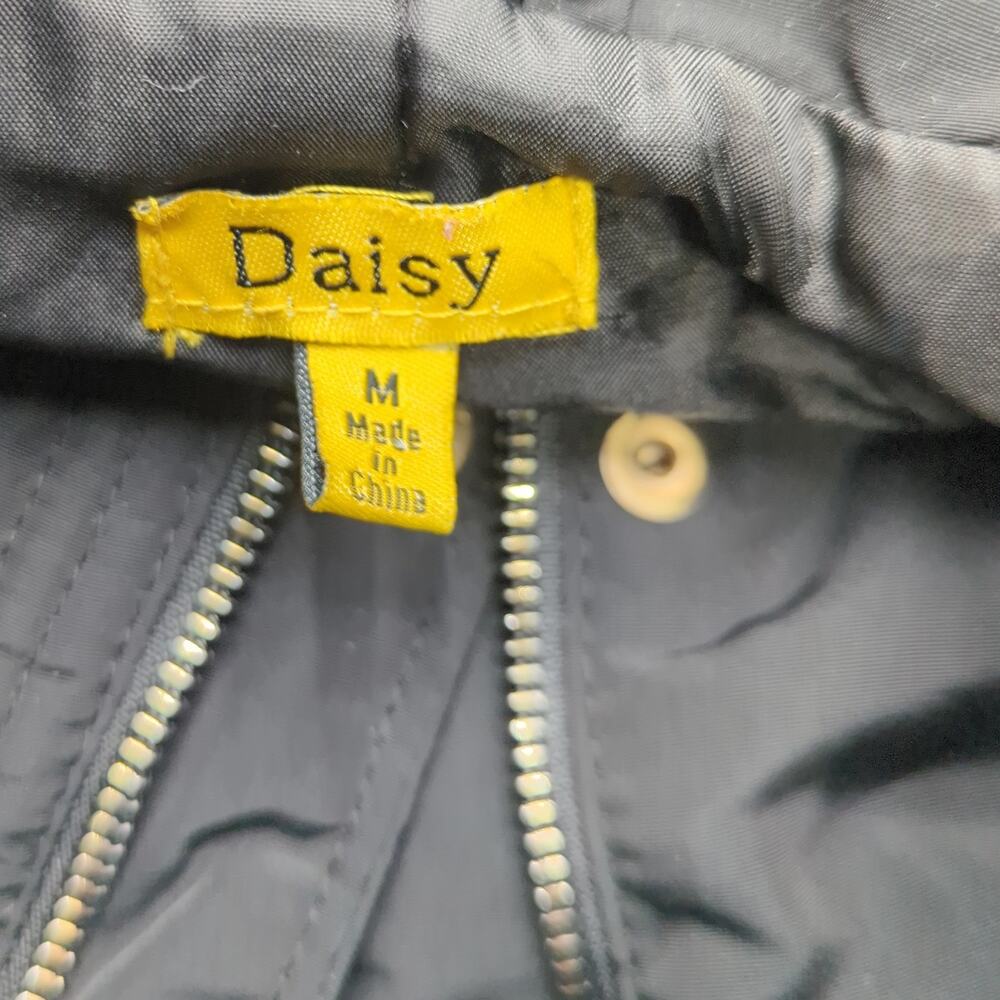 Daisy M Black Quilted Vest Gold Hardware - Picture 3 of 5